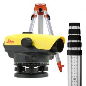 Комплект Leica NA524 штатив рейка 5м